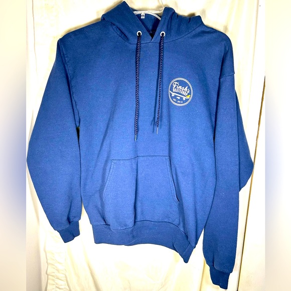 Hanes pullover Sweatshirt Hoodie with Kangaroo pockets Size M Preowned. - Picture 2 of 3